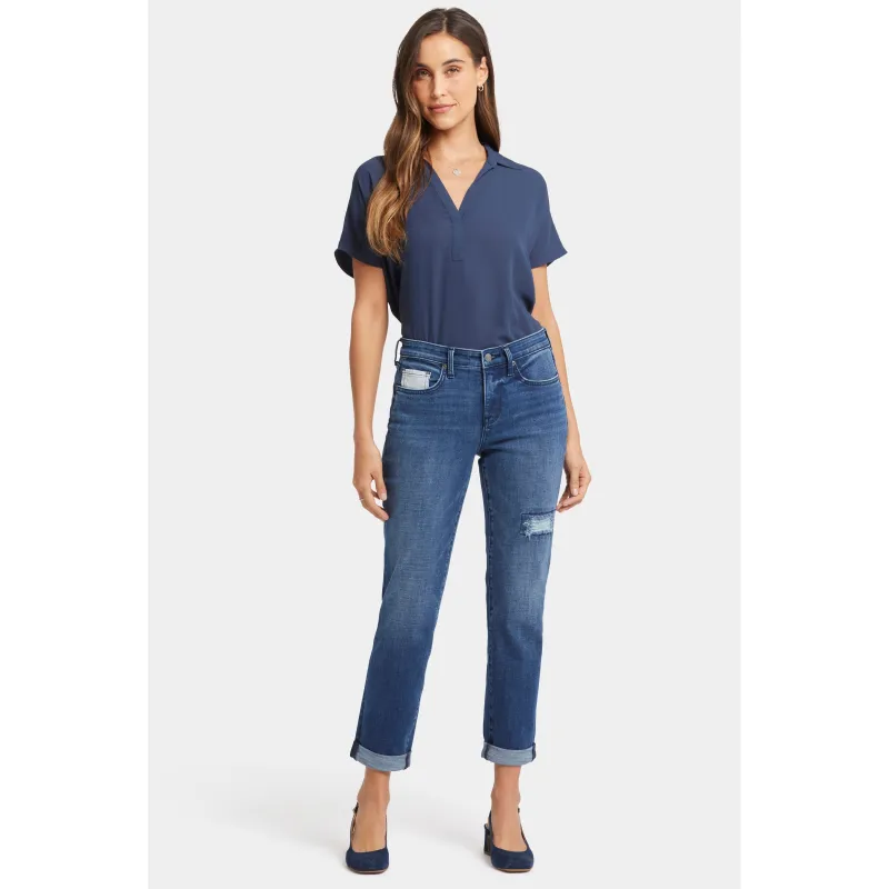 Ladies-Margot Girlfriend W Striped Patch sold by Zulily