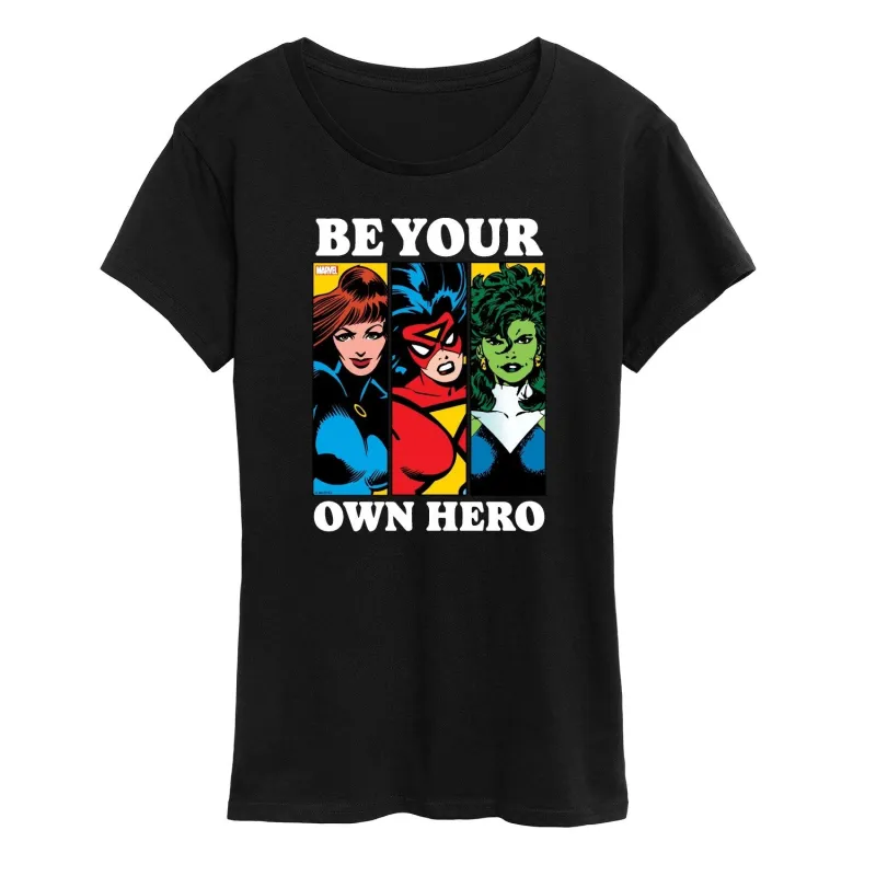 Women's Marvel Be Your Own Hero Short Sleeve Tee sold by Zulily