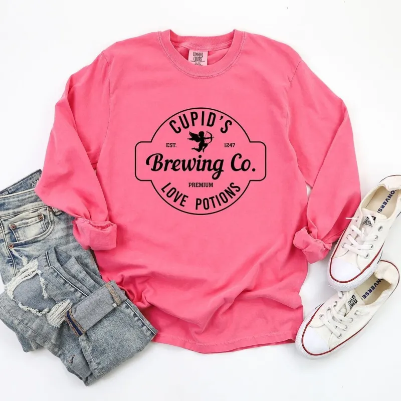 Cupid's Brewing Co. Garment Dyed Long Sleeve sold by Zulily