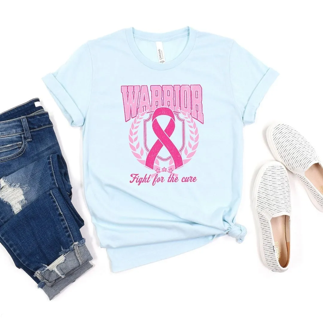 Pink Ribbon Warrior Short Sleeve Crewnneck Tee sold by Zulily
