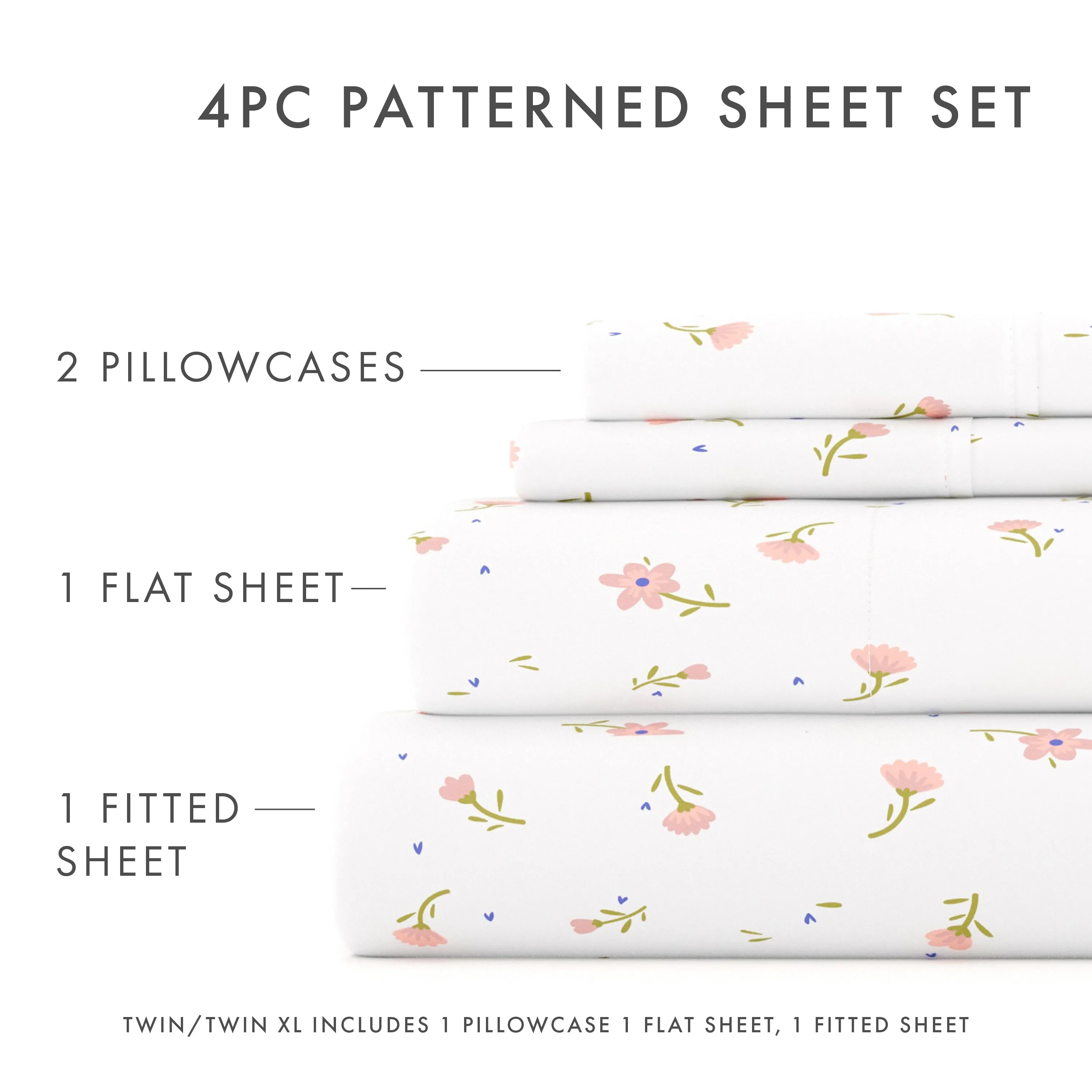 Becky Cameron Double Brushed Printed 4PC Deep Pocket Bedsheet Sets sold by Zulily product image thumbnail 3