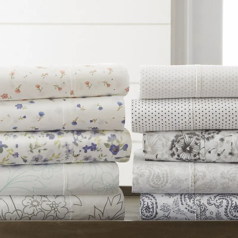 Becky Cameron Double Brushed Printed 4PC Deep Pocket Bedsheet Sets sold by Zulily