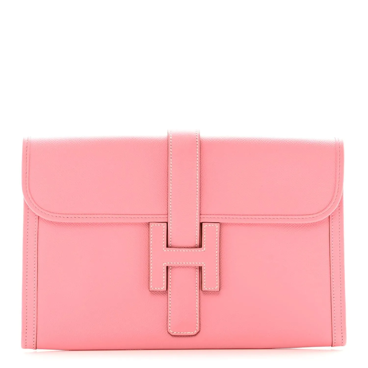 Hermes Epsom Jige PM Clutch Rose Confetti (Pre-Owned) sold by Zulily