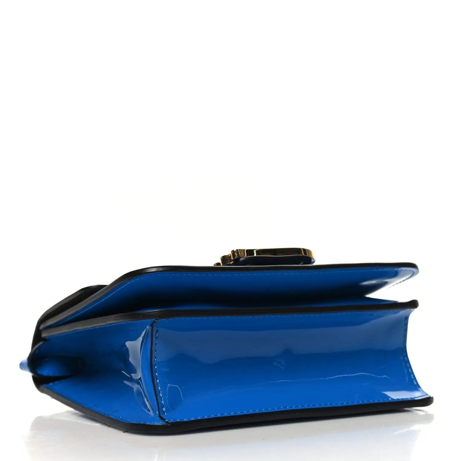 Fendi Vitello Vernice Mou Karligraphy Crossbody Bag Bluette (Pre-Owned) sold by Zulily product image thumbnail 4