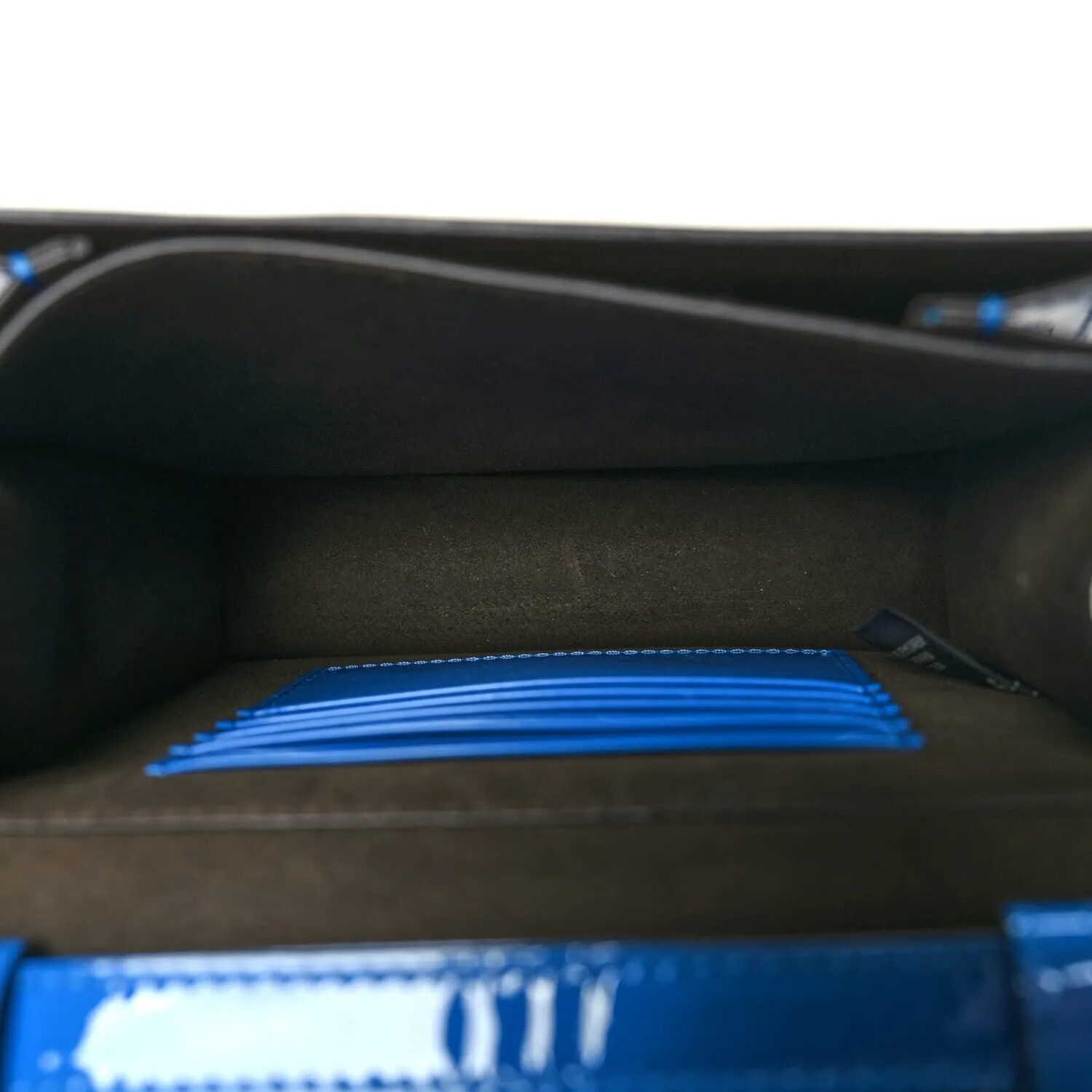 Fendi Vitello Vernice Mou Karligraphy Crossbody Bag Bluette (Pre-Owned) sold by Zulily product image thumbnail 5