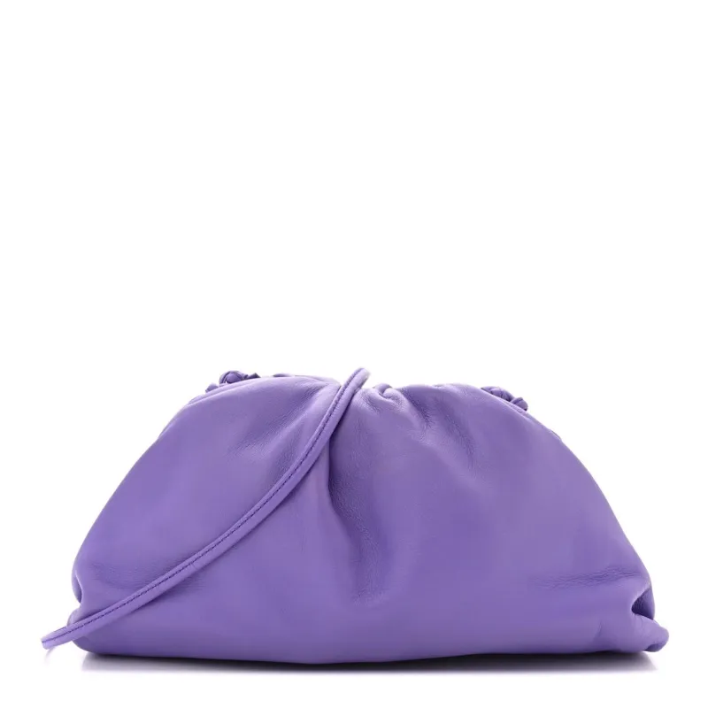 Bottega Veneta Butter Calfskin The Mini Pouch Purple (Pre-Owned) sold by Zulily