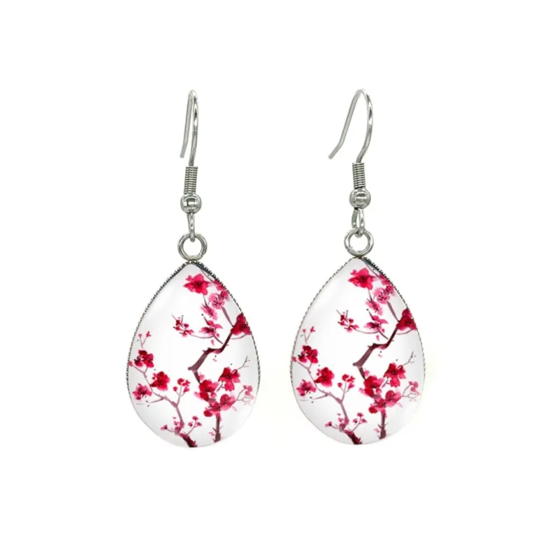 Blossoms Silvertone Teardrop Drop Earrings sold by Zulily