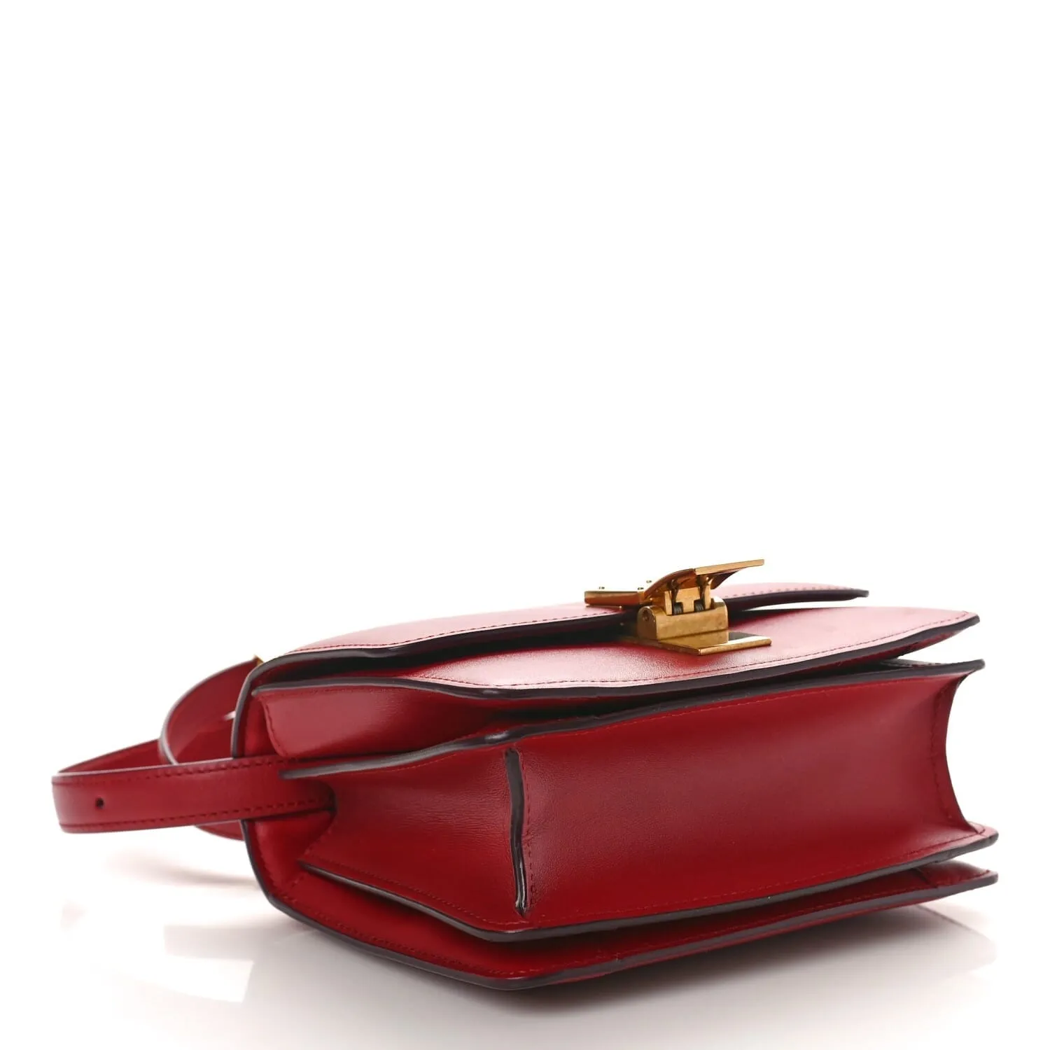 Celine Spazzolato Calfskin Medium Classic Box Flap Bag Blue (Pre-Owned) sold by Zulily product image thumbnail 4