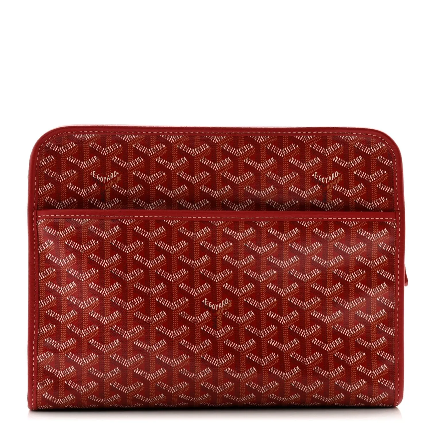 Goyard Goyardine Jouvence Toiletry Pouch MM Red (Pre-Owned) sold by Zulily