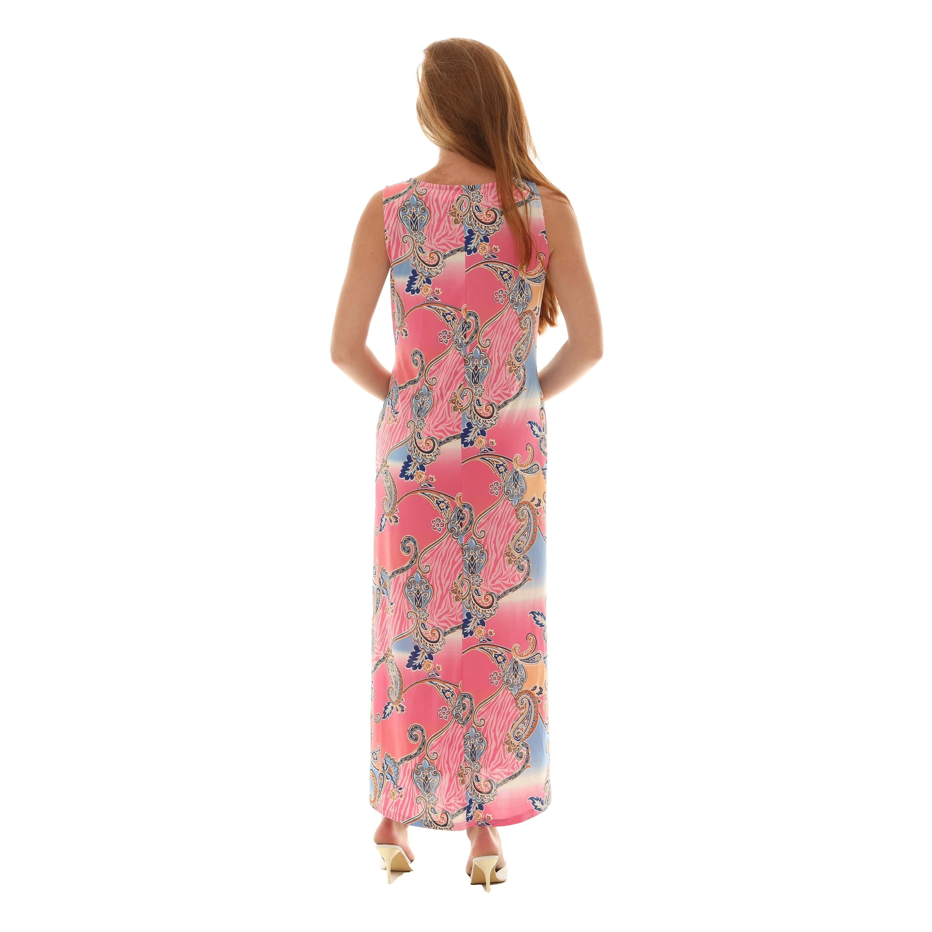 Printed Paisley Sleeveless Long Dress sold by Zulily product image thumbnail 2
