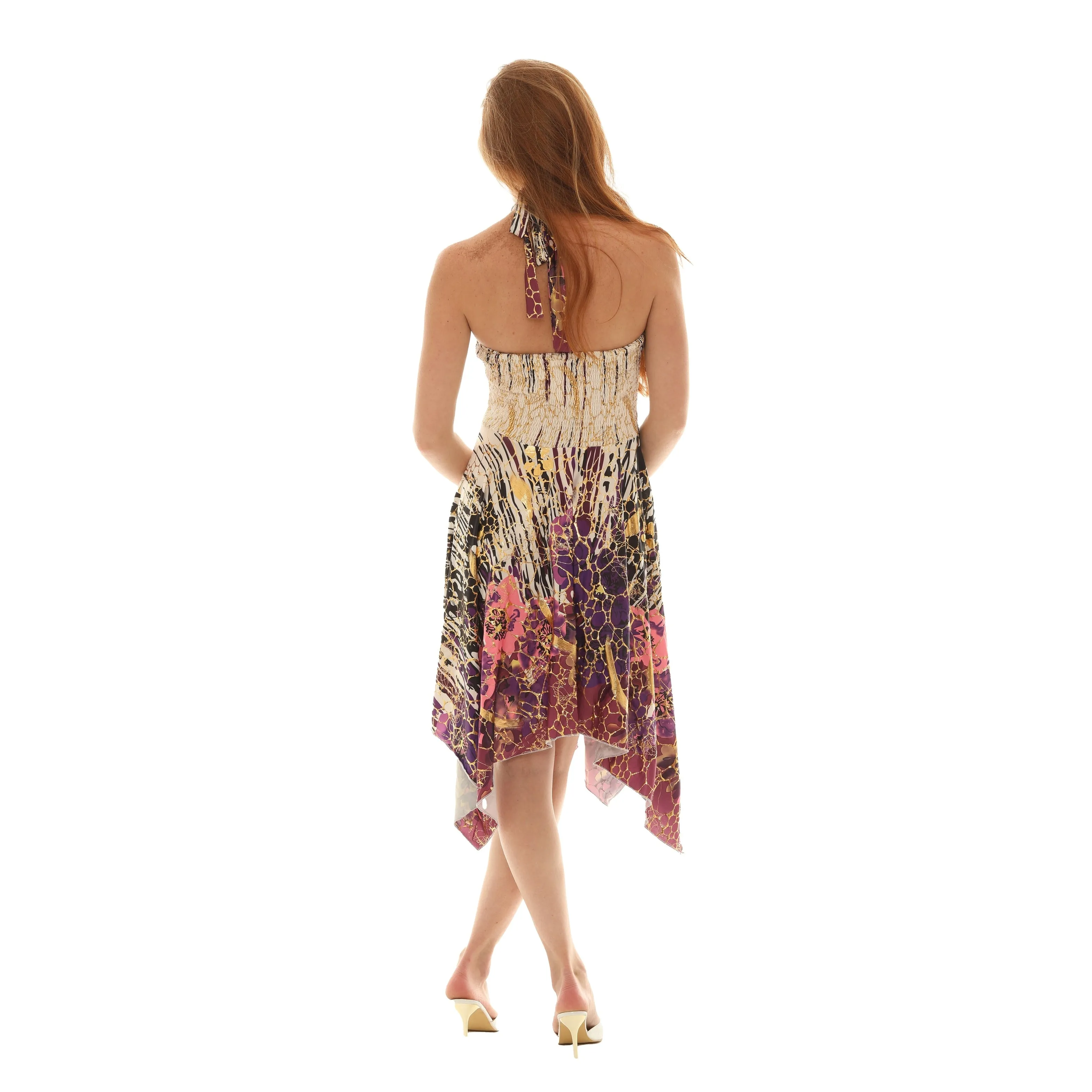 Boho Chic Handkerchief Hem Smocked Dress sold by Zulily product image thumbnail 2