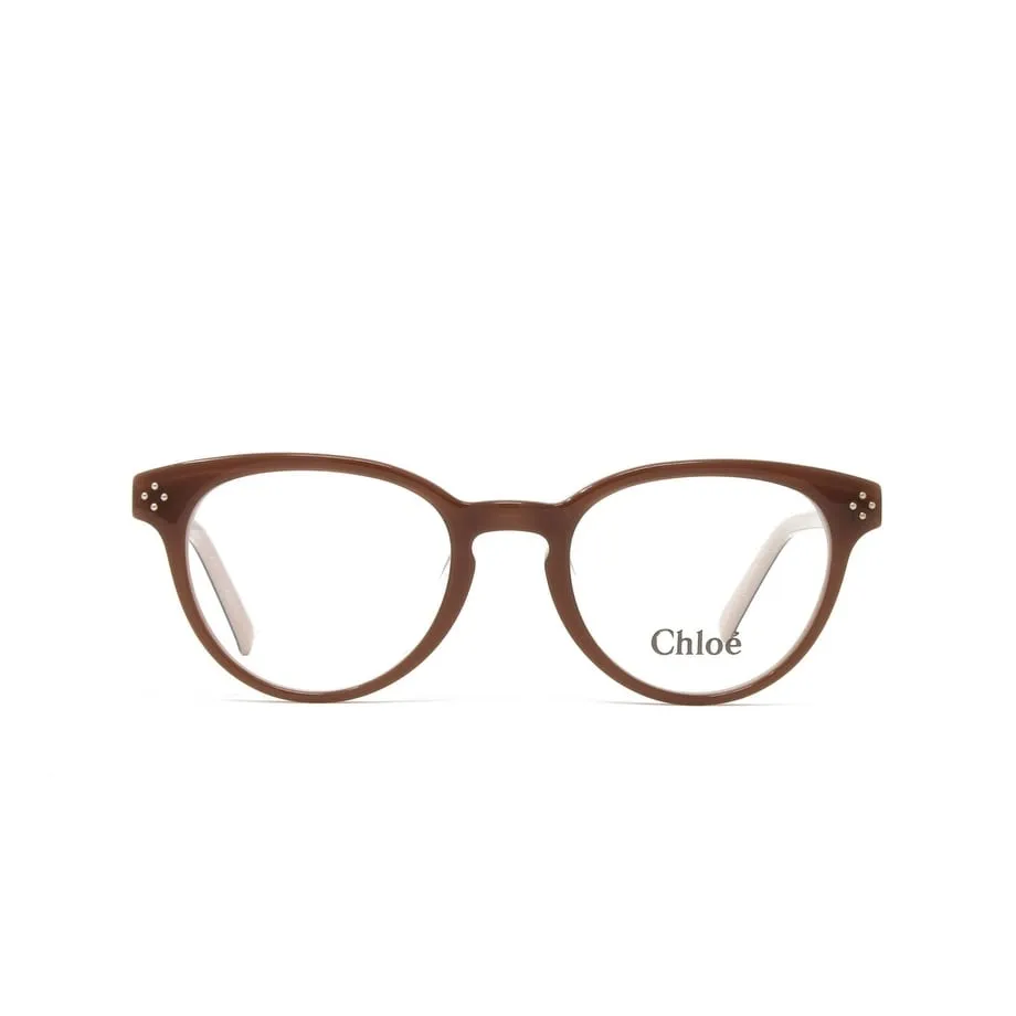 Brown Beige Women's Round Plastic Eyeglasses sold by Zulily product image thumbnail 2