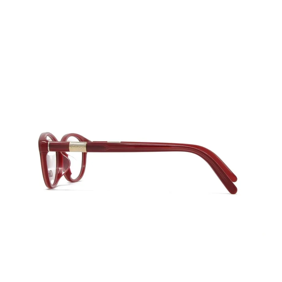 Bordeaux Red Women's Oval Plastic Eyeglasses sold by Zulily product image thumbnail 3