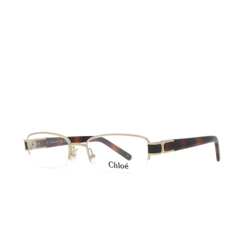 Gold Havana Women's Eyeglasses Metal Frame Half Rim sold by Zulily