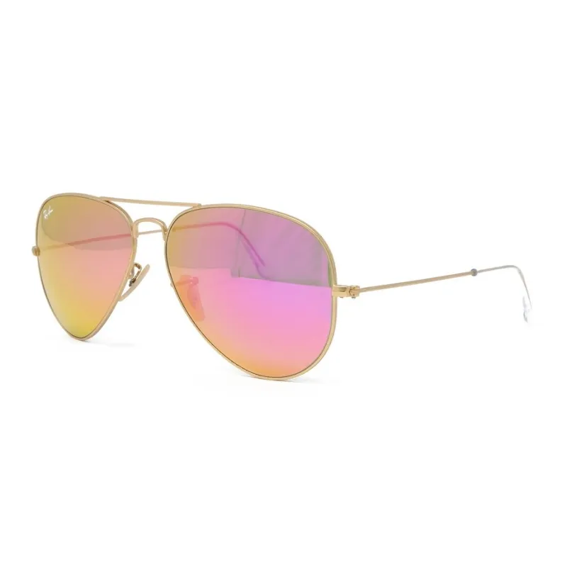 Matte Gold Unisex Aviator Large Metal Sunglasses sold by Zulily