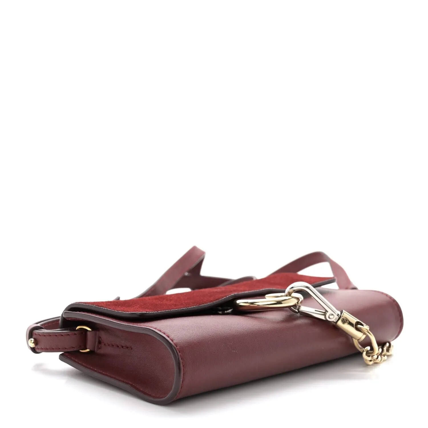 Chloe Suede Calfskin Mini Faye Shoulder Bag Plum Purple (Pre-Owned) sold by Zulily product image thumbnail 4