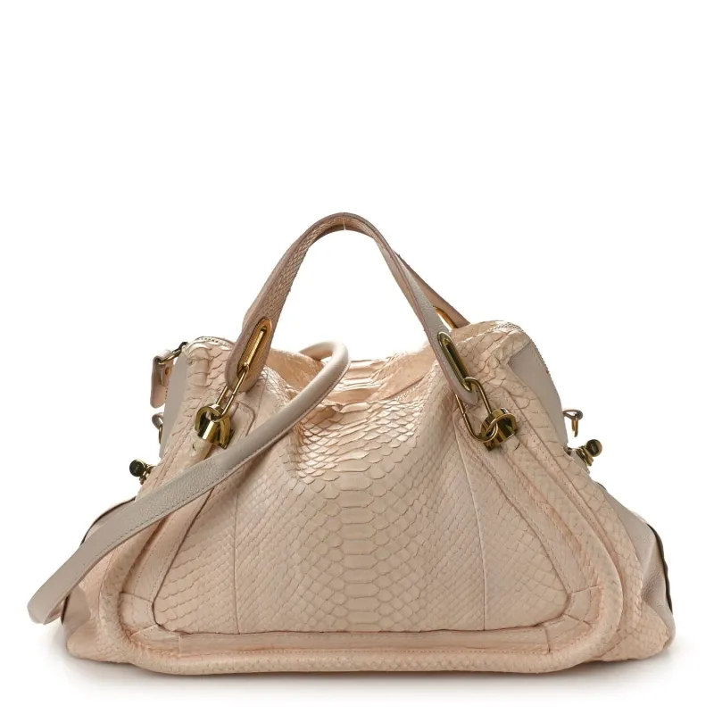 Chloe Snakeskin Large Paraty Bliss Pink (Pre-Owned) sold by Zulily