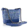 Chanel Tweed Calfskin Small Gabrielle Hobo Royal Blue (Pre-Owned) sold by Zulily