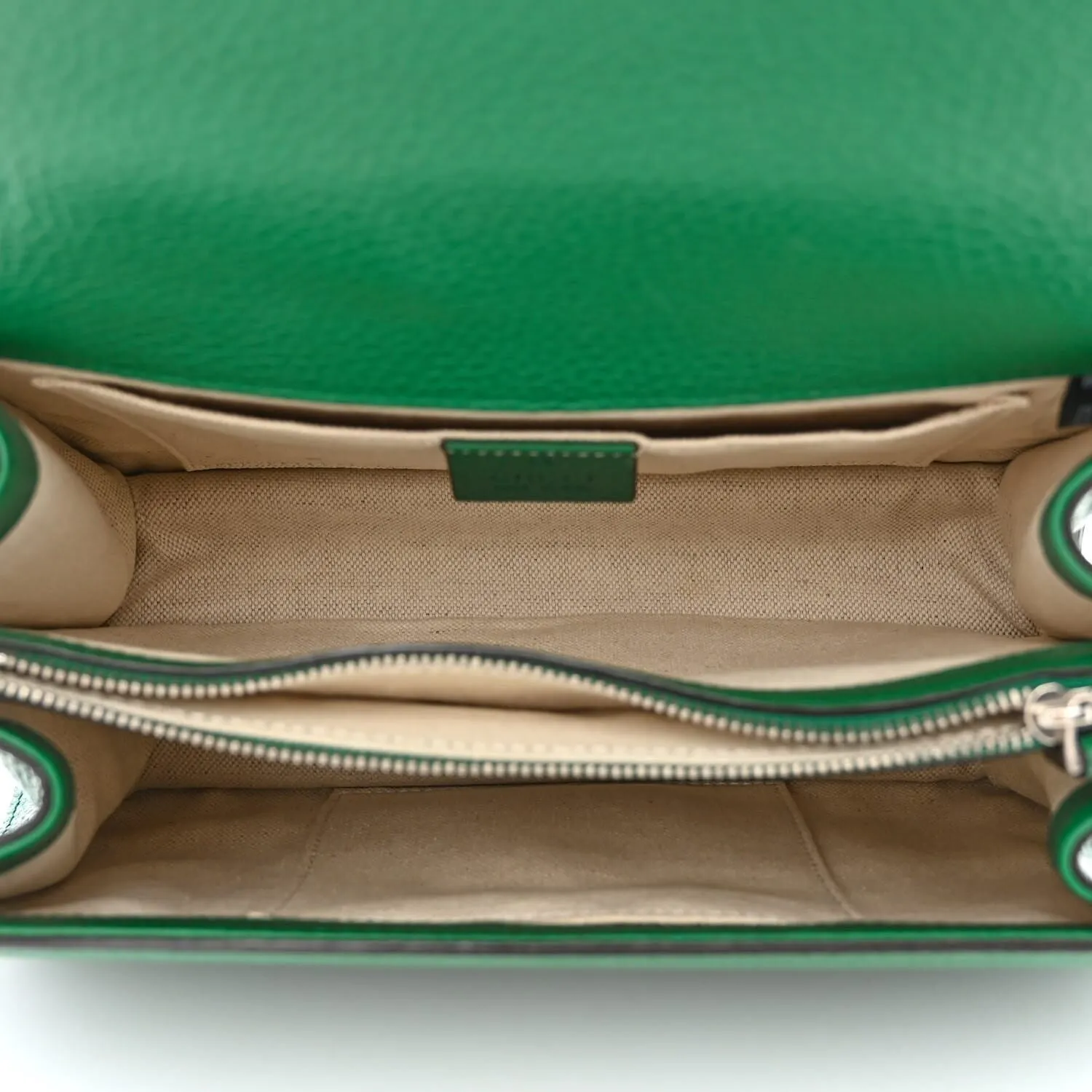 Gucci Dollar Calfskin Crystal Web Medium Dionysus Bamboo Top Handle Bag Emerald (Pr sold by Zulily product image thumbnail 5