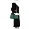 Gucci Dollar Calfskin Crystal Web Medium Dionysus Bamboo Top Handle Bag Emerald (Pr sold by Zulily