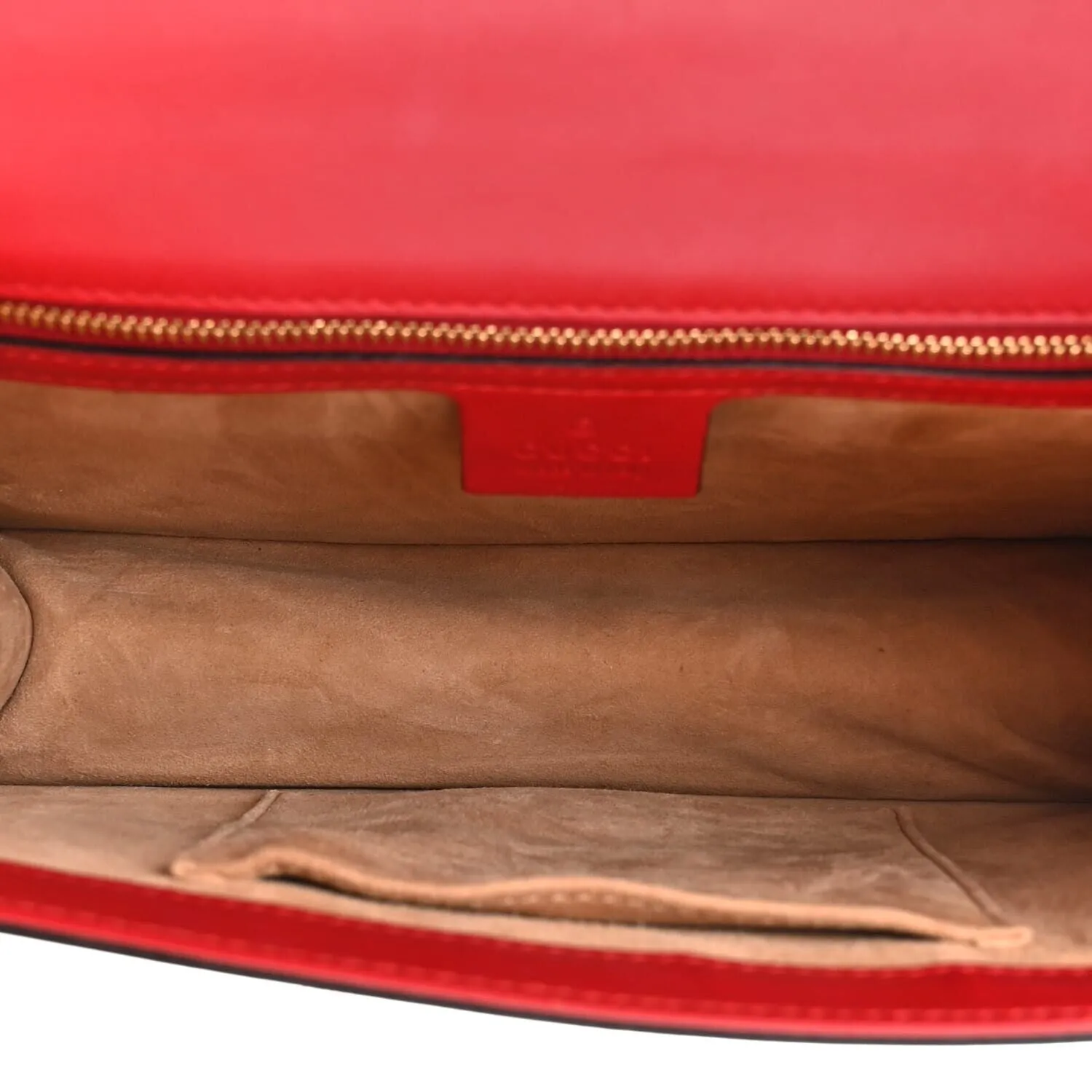 Gucci Calfskin Small Sylvie Shoulder Bag Hibiscus Red (Pre-Owned) sold by Zulily product image thumbnail 5