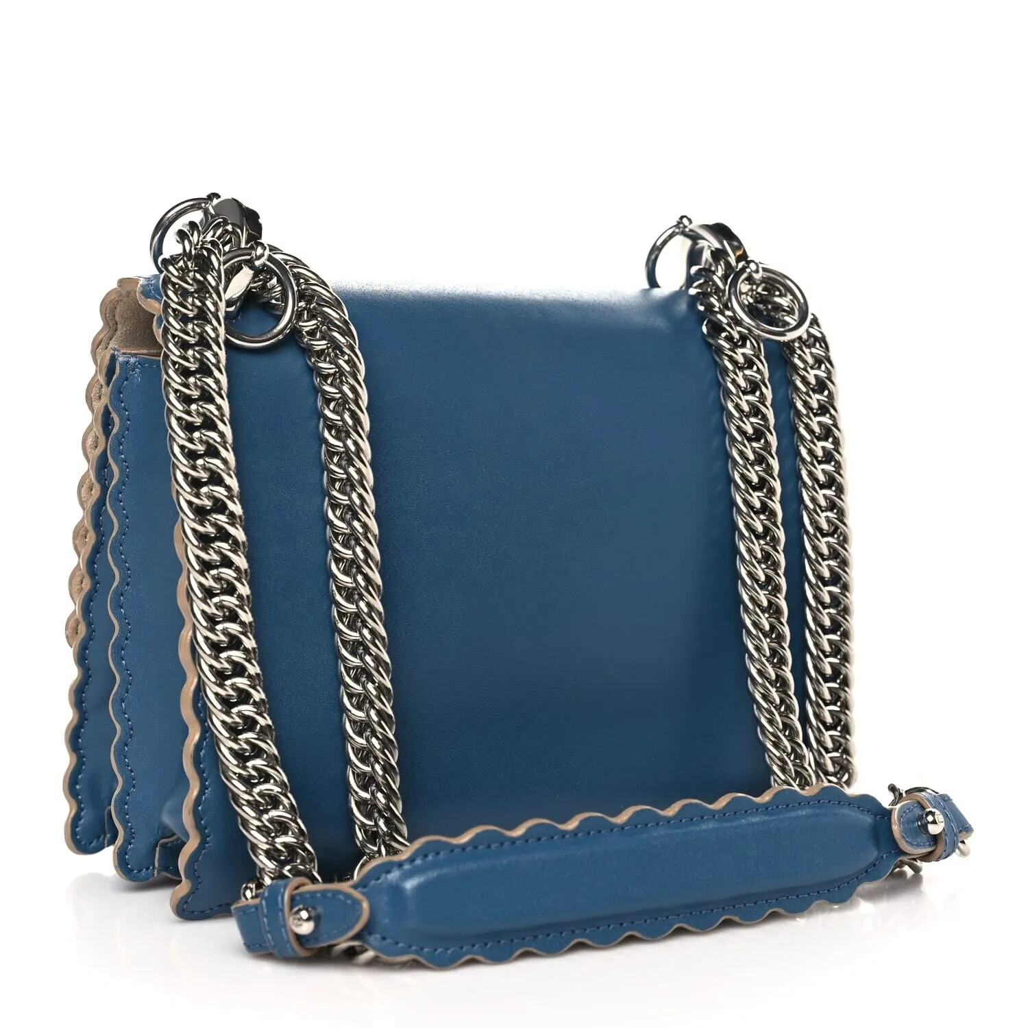 Fendi Vitello Liberty Scalloped Studded Small Kan I Shoulder Bag Balena (Pre-Owned) sold by Zulily product image thumbnail 3