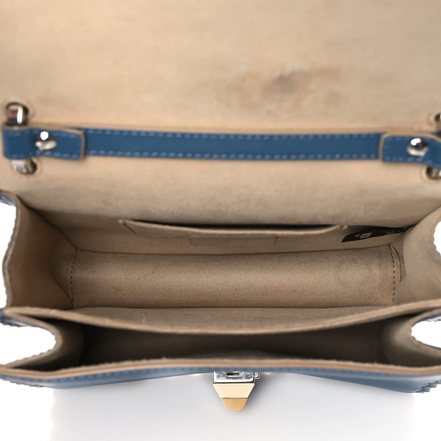 Fendi Vitello Liberty Scalloped Studded Small Kan I Shoulder Bag Balena (Pre-Owned) sold by Zulily product image thumbnail 5