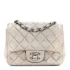 Chanel Metallic Lambskin Quilted Mini Square Flap Silver (Pre-Owned) sold by Zulily