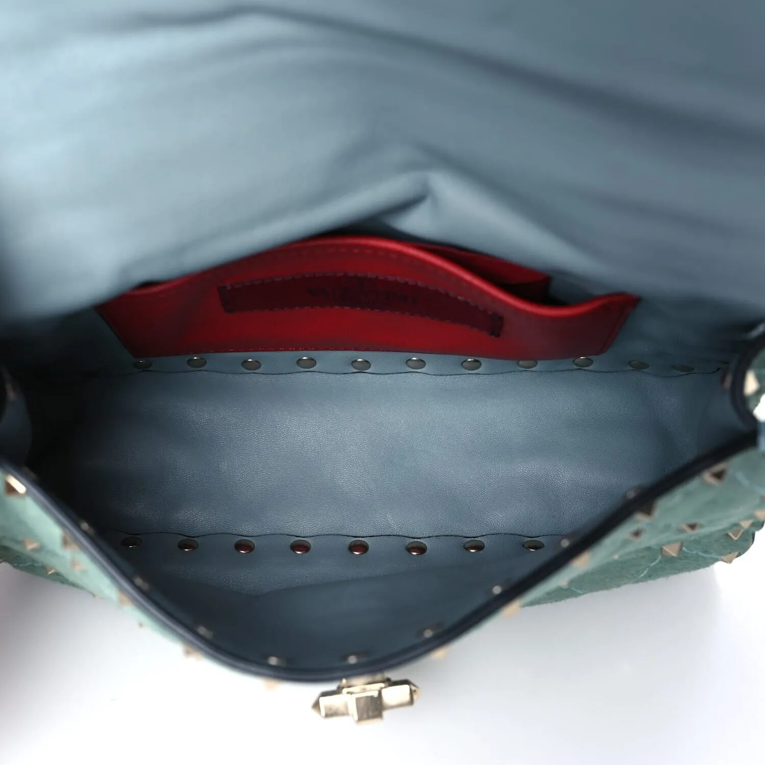 Valentino Garavani Suede Small Rockstud Spike Shoulder Bag Nube (Pre-Owned) sold by Zulily product image thumbnail 5