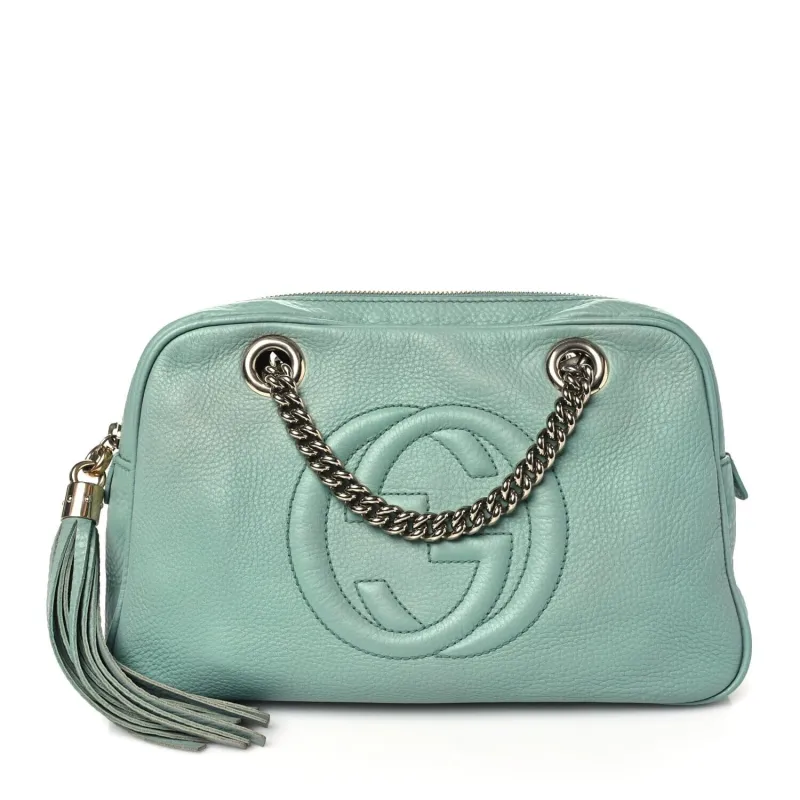 Gucci Pebbled Calfskin Small Soho Bowler Black (Pre-Owned) sold by Zulily