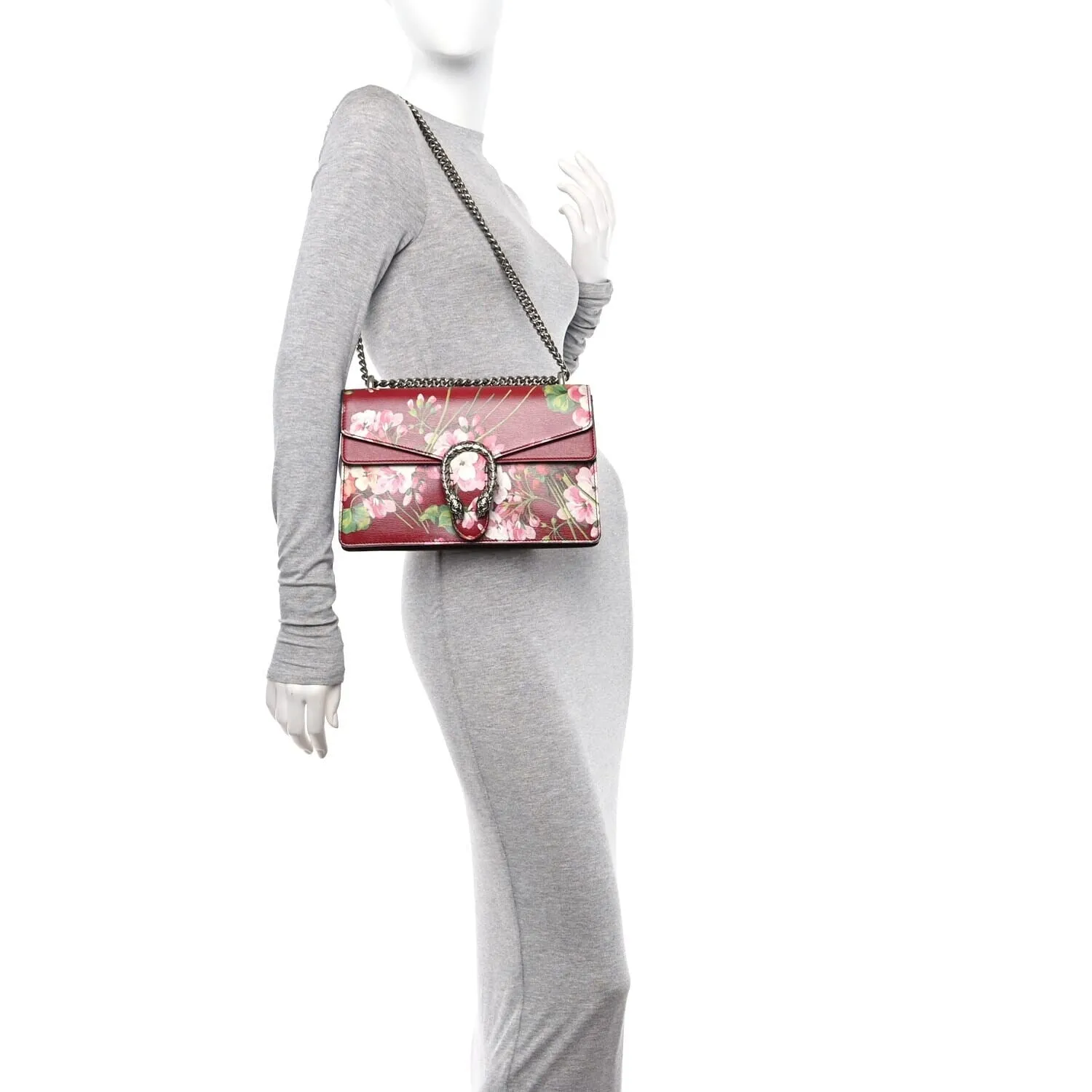 Gucci Calfskin Blooms Print Small Dionysus Shoulder Bag Romantic Cherry Multicolor sold by Zulily product image thumbnail 2