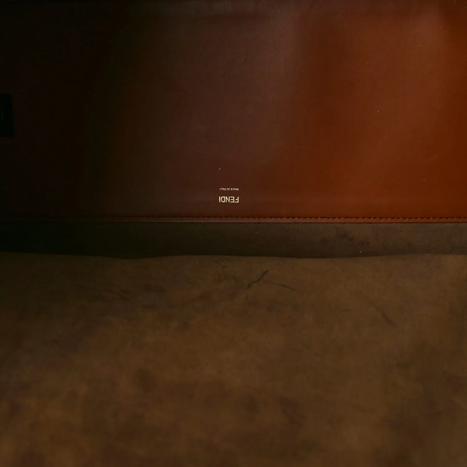 Fendi Vitello King Plexiglass Large Fendi Sunshine Shopper Tote Cuoio (Pre-Owned) sold by Zulily product image thumbnail 4