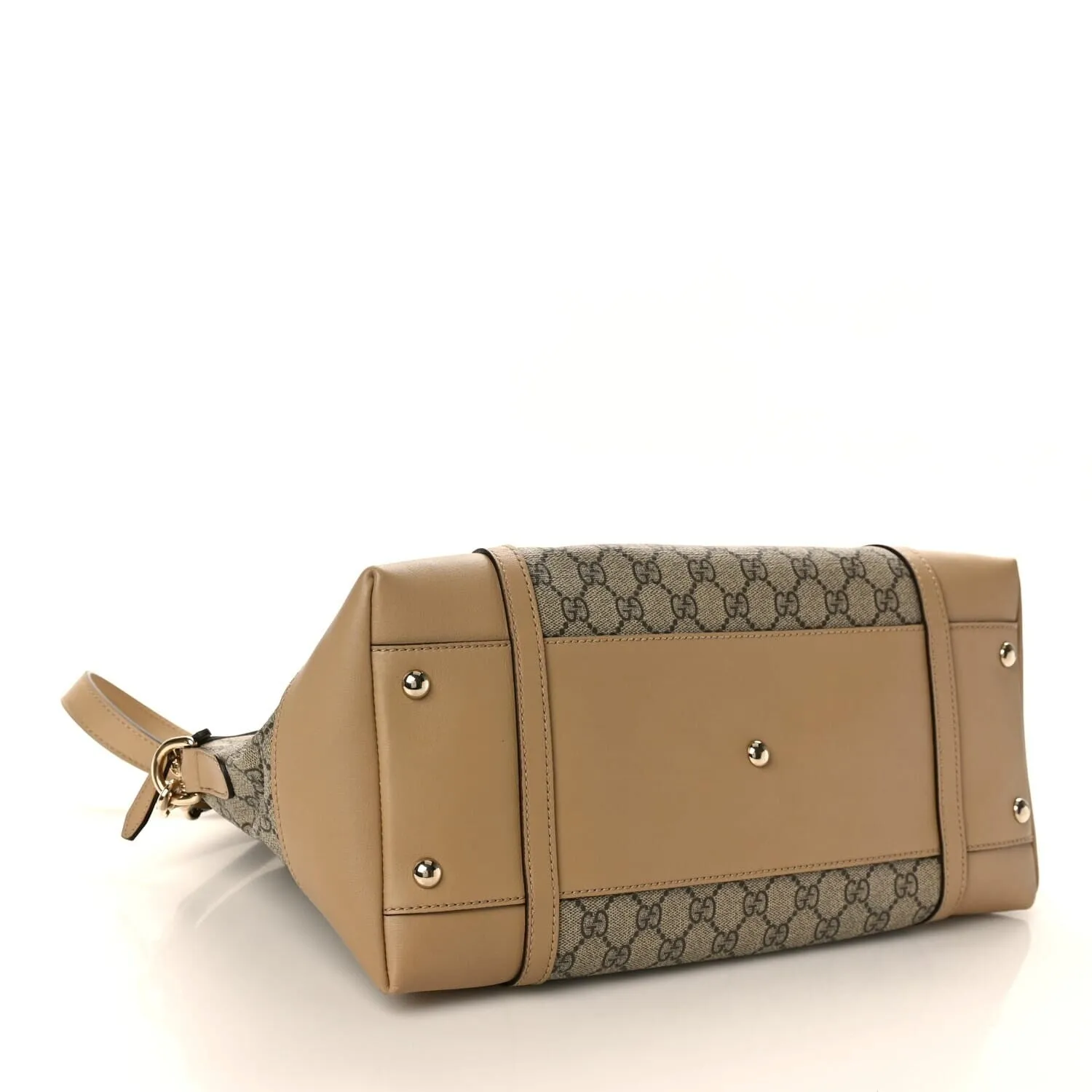 Gucci GG Supreme Monogram Medium Nice Top Handle Dome Bag Beige (Pre-Owned) sold by Zulily product image thumbnail 3
