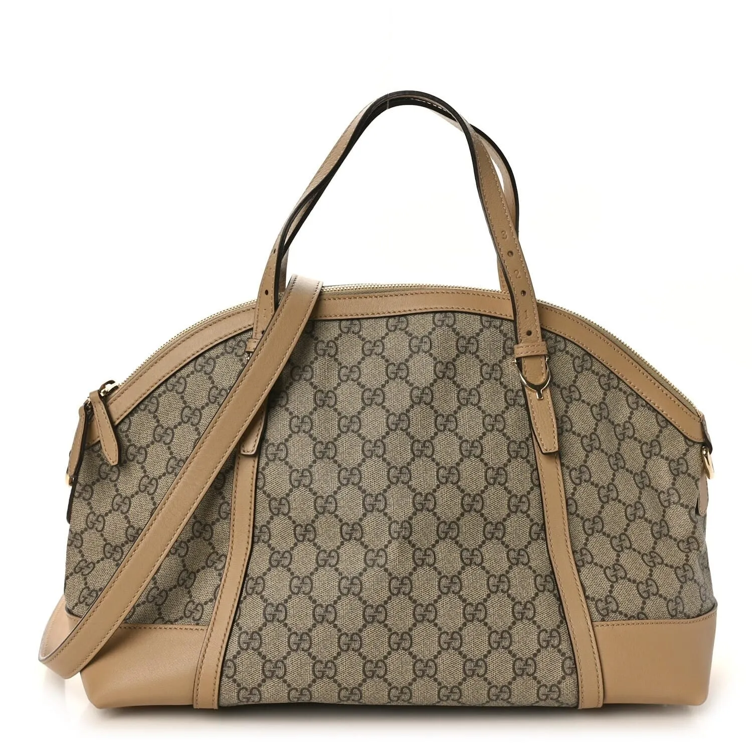 Gucci GG Supreme Monogram Medium Nice Top Handle Dome Bag Beige (Pre-Owned) sold by Zulily