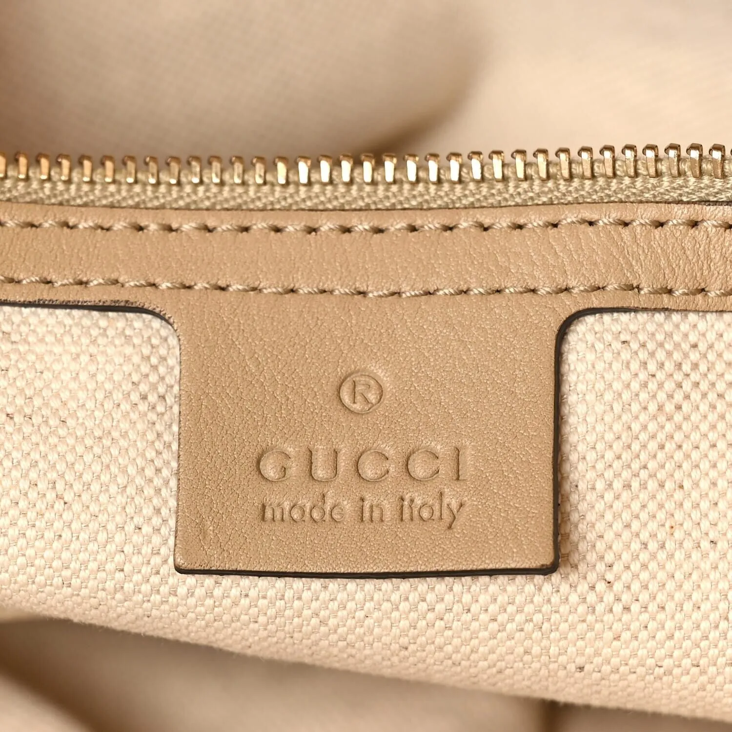 Gucci GG Supreme Monogram Medium Nice Top Handle Dome Bag Beige (Pre-Owned) sold by Zulily product image thumbnail 5