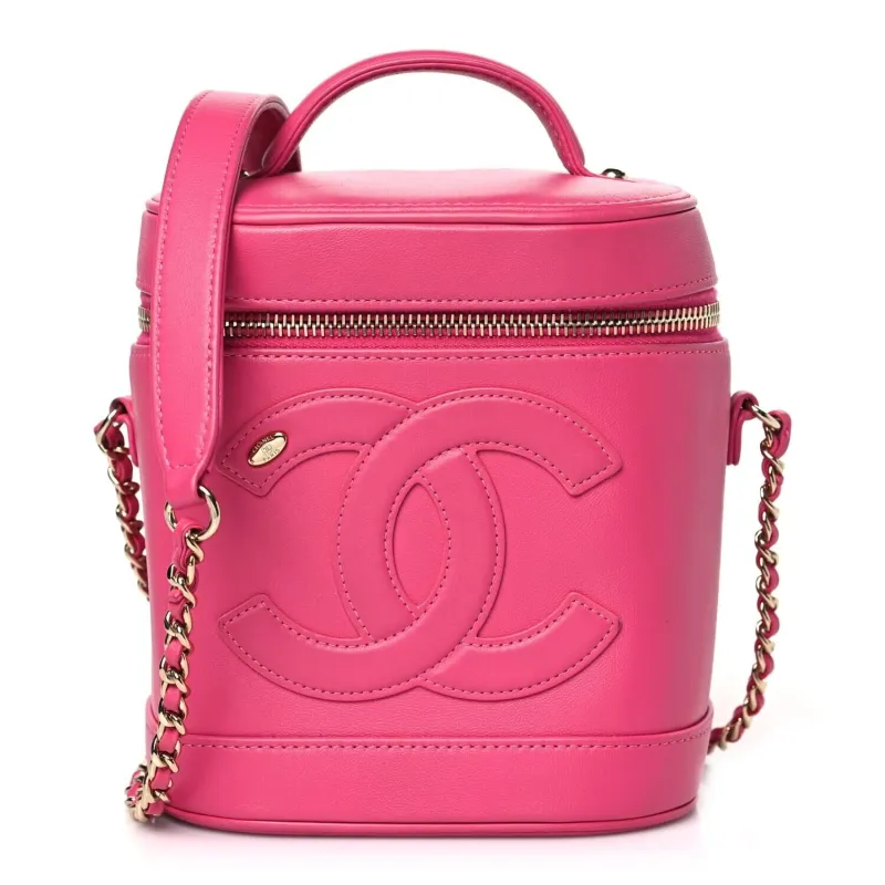 Chanel Lambskin Timeless Vanity Cosmetic Case Pink (Pre-Owned) sold by Zulily