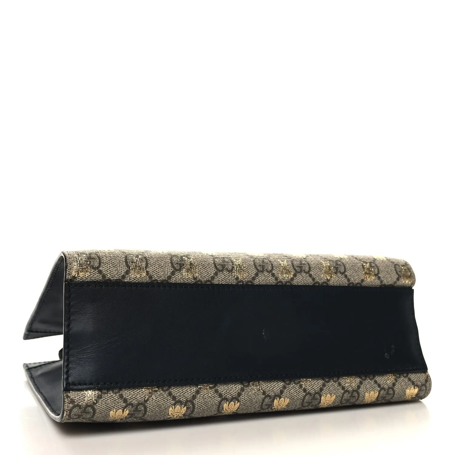 Gucci GG Supreme Monogram Bees Small Padlock Tote Beige Oro Black (Pre-Owned) sold by Zulily product image thumbnail 4