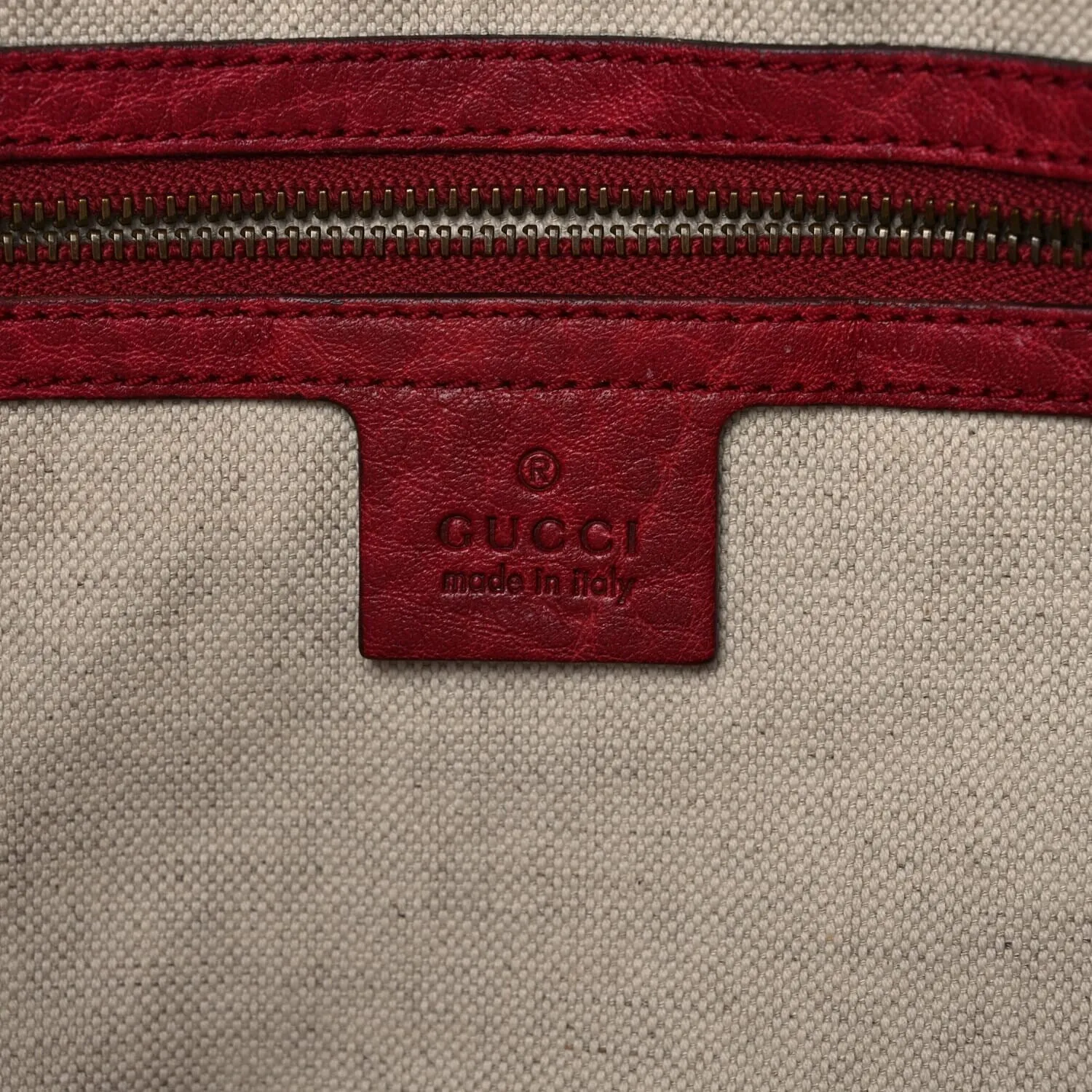 Gucci Pebbled Calfskin Medium Miss GG Top Handle Bag Dark Red (Pre-Owned) sold by Zulily product image thumbnail 5