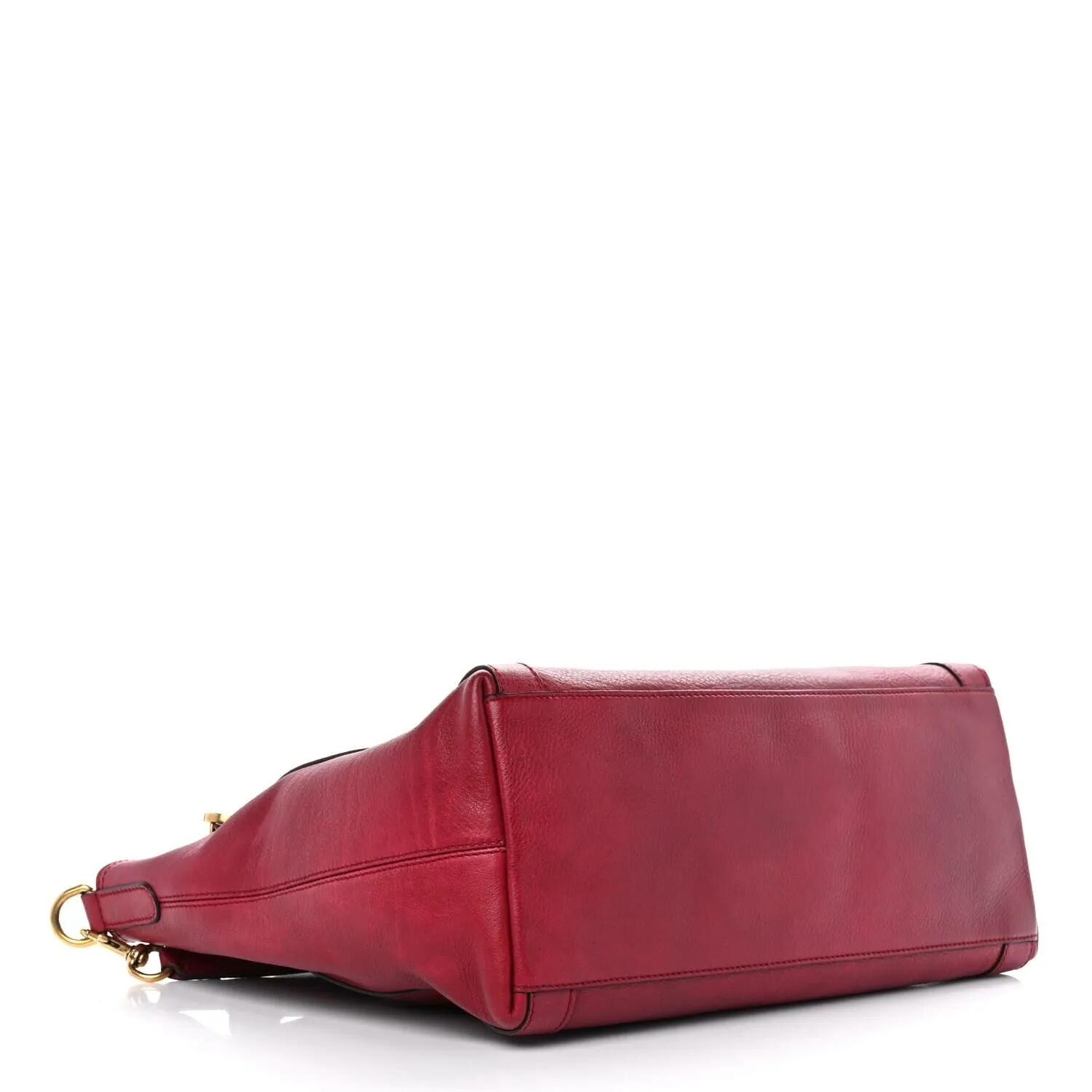 Gucci Pebbled Calfskin Medium Miss GG Top Handle Bag Dark Red (Pre-Owned) sold by Zulily product image thumbnail 3