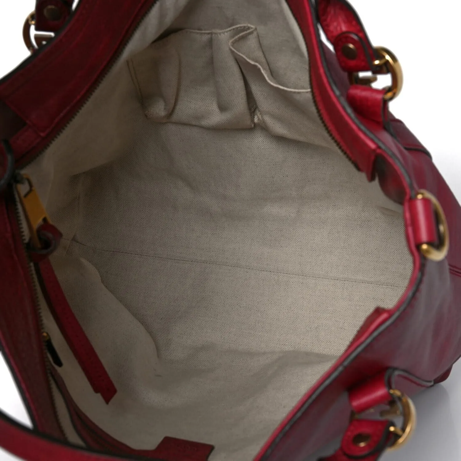 Gucci Pebbled Calfskin Medium Miss GG Top Handle Bag Dark Red (Pre-Owned) sold by Zulily product image thumbnail 4