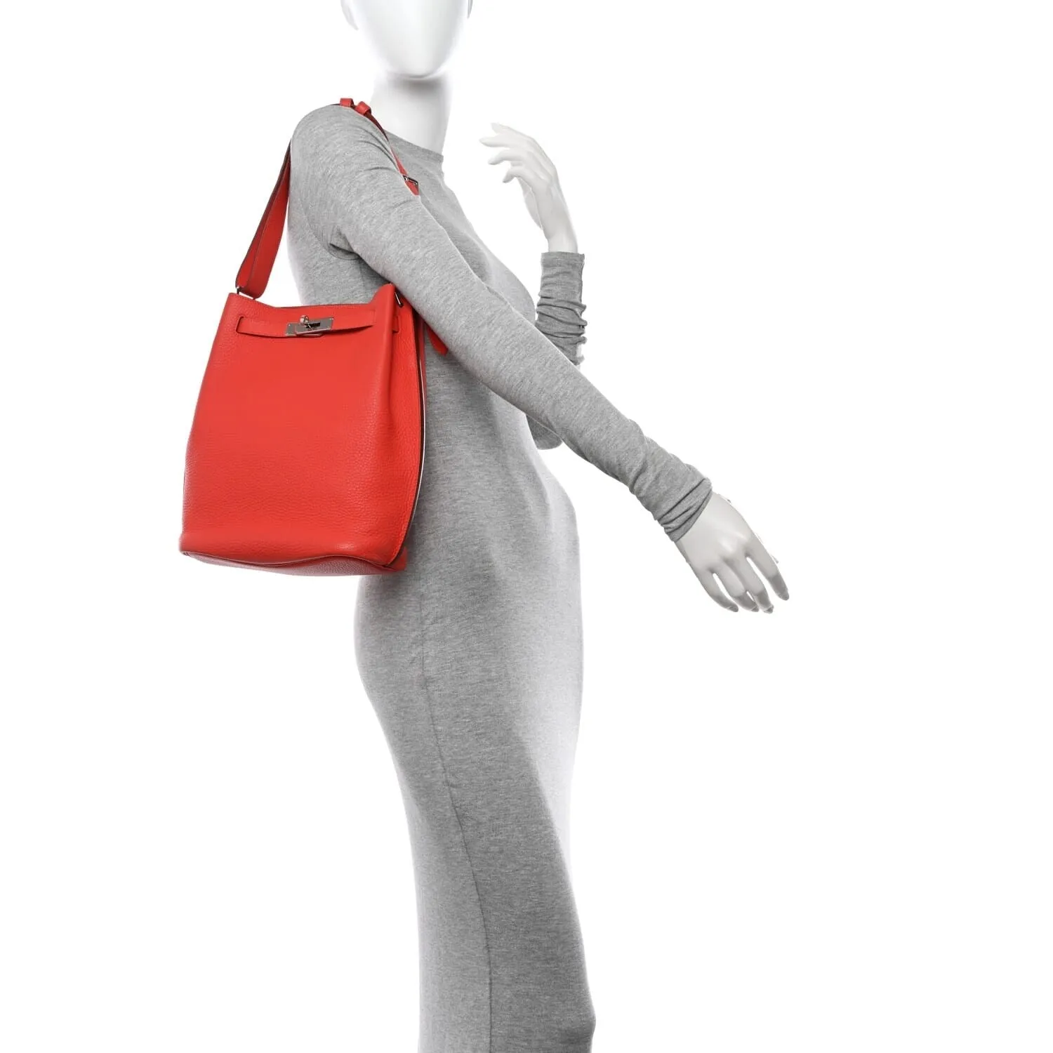 Hermes Taurillon Clemence Verso So Kelly 22 Rouge Pivoine (Pre-Owned) sold by Zulily product image thumbnail 2