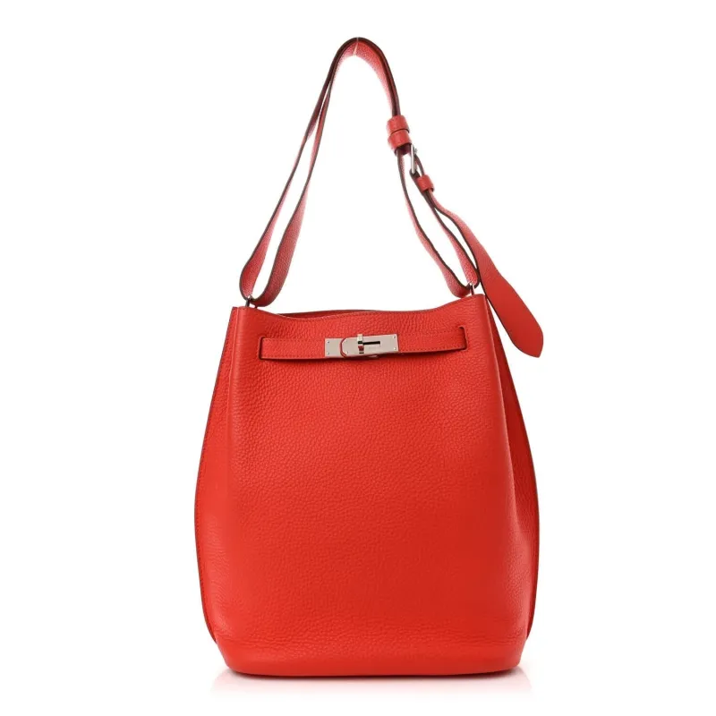 Hermes Taurillon Clemence Verso So Kelly 22 Rouge Pivoine (Pre-Owned) sold by Zulily
