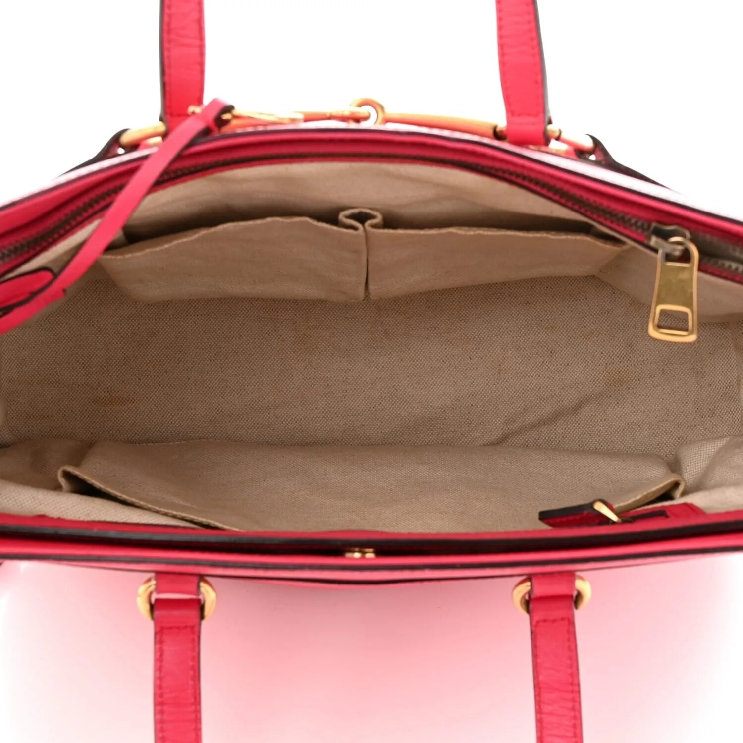 Gucci Textured Calfskin Medium Bright Bit Tote Shocking Pink (Pre-Owned) sold by Zulily product image thumbnail 4