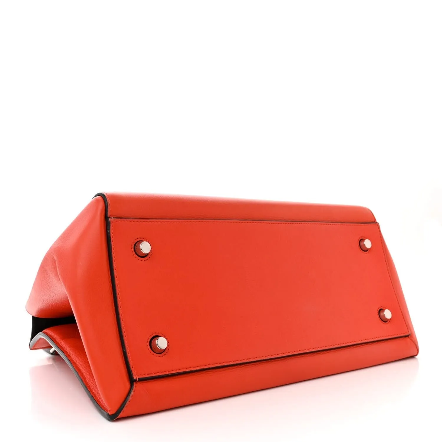 Celine Grained Calfskin Medium Edge Shoulder Bag Vermillion (Pre-Owned) sold by Zulily product image thumbnail 4
