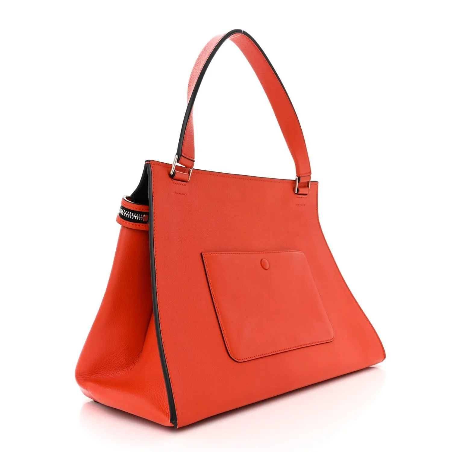 Celine Grained Calfskin Medium Edge Shoulder Bag Vermillion (Pre-Owned) sold by Zulily product image thumbnail 3