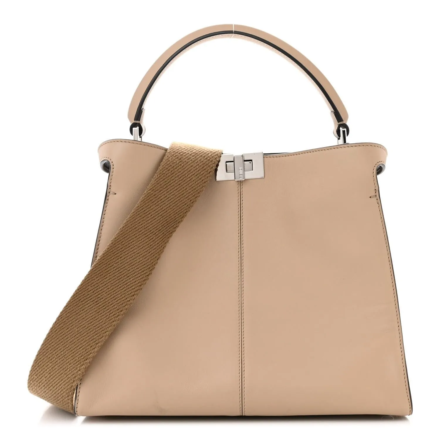 Fendi Vitello Seta Light Camoscio Medium Peekaboo X-Lite Amido Ciclamino (Pre-Owned sold by Zulily