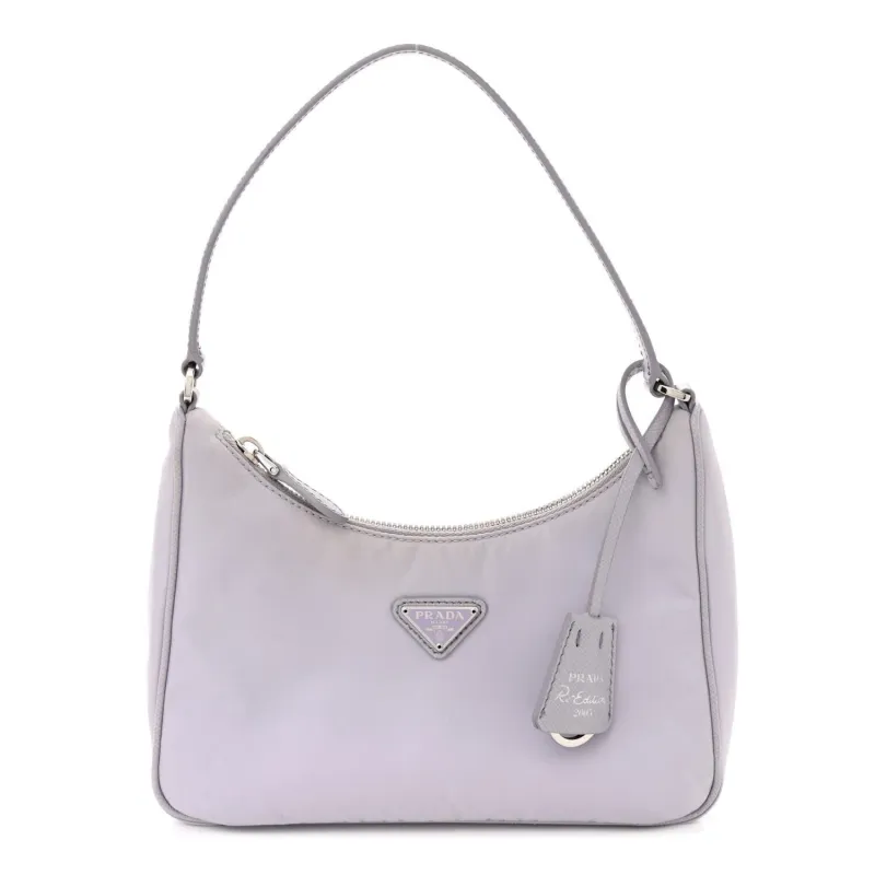 Prada Re-Nylon Saffiano Mini Re-Edition 2000 Bag Glicine (Pre-Owned) sold by Zulily