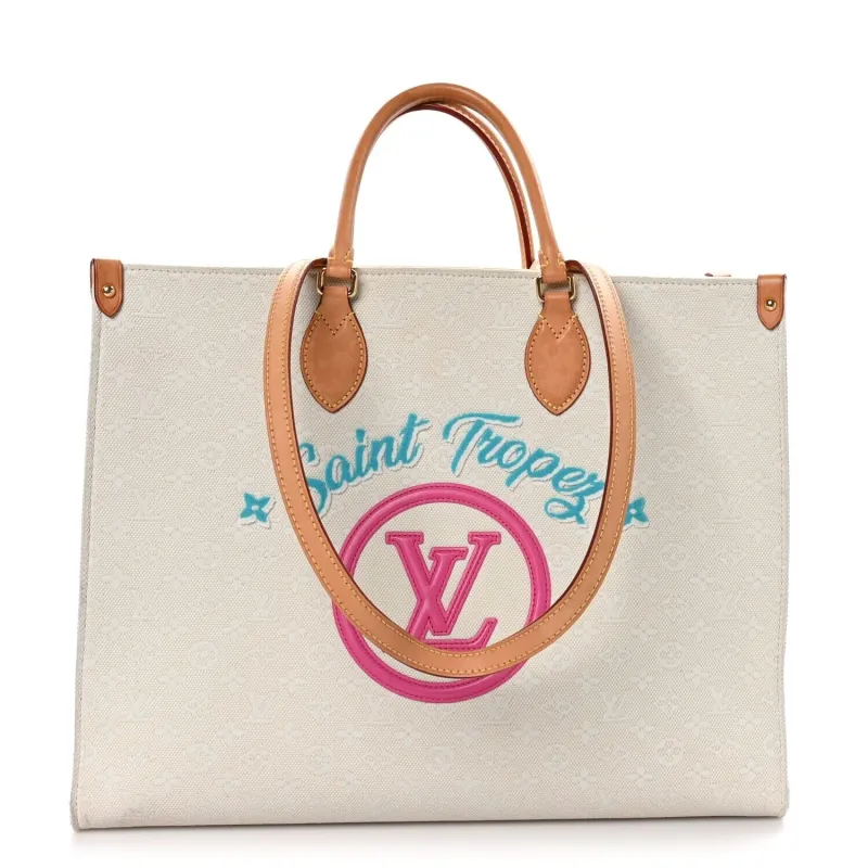 Louis Vuitton Jacquard Monogram Saint Tropez Onthego GM (Pre-Owned) sold by Zulily