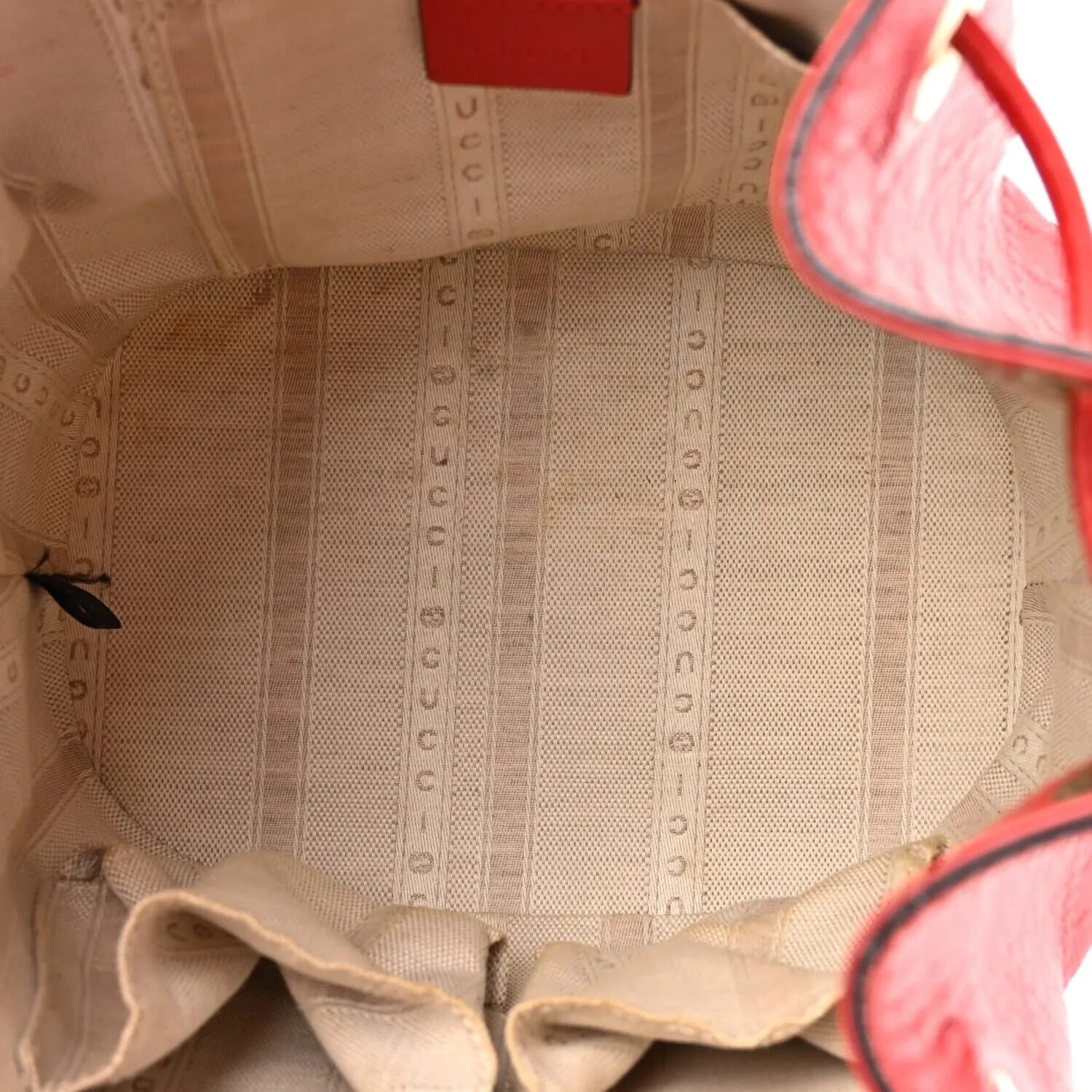 Gucci Hilary Lux Bright Diamante Small Bucket Bag Tobasco (Pre-Owned) sold by Zulily product image thumbnail 5