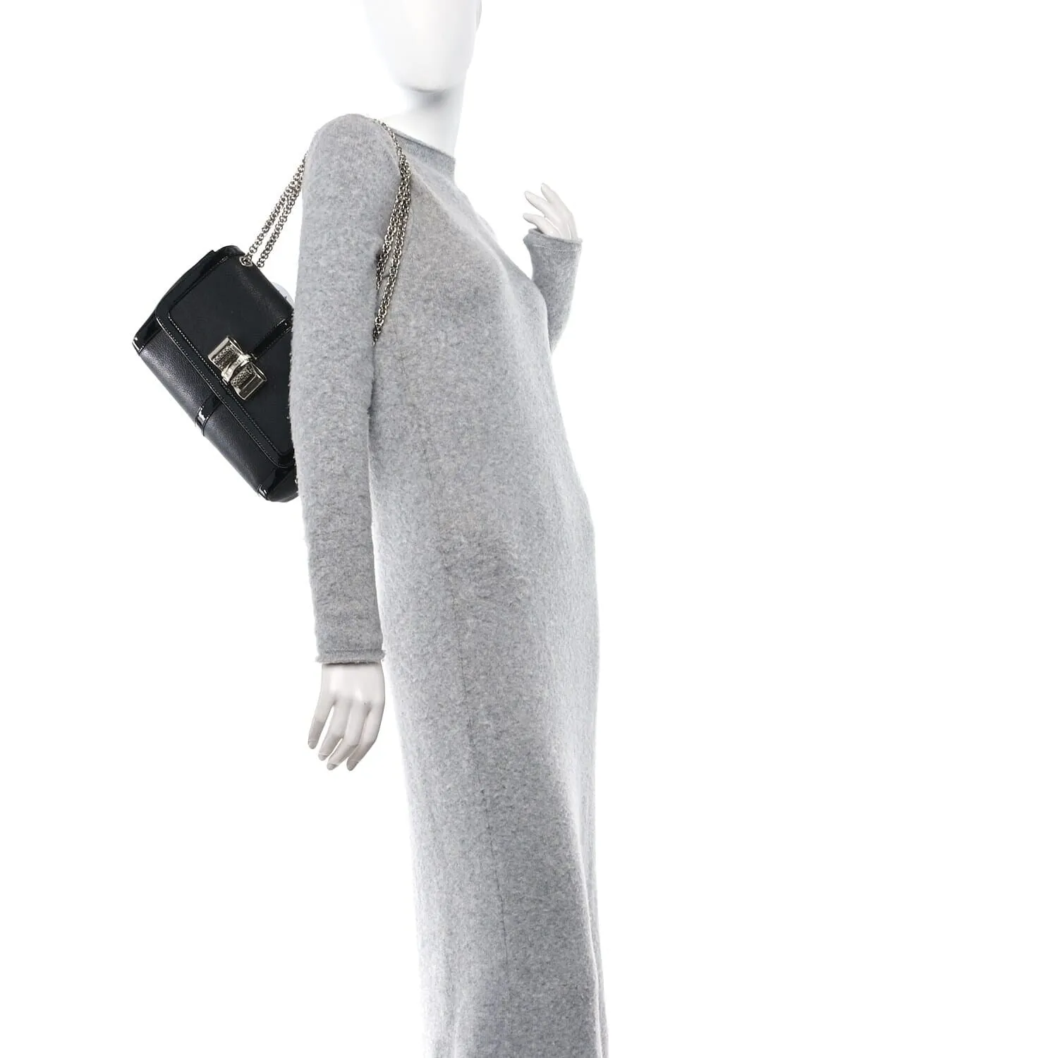 Louboutin Calfskin Small Sweety Charity NV Shoulder Bag Black (Pre-Owned) sold by Zulily product image thumbnail 2